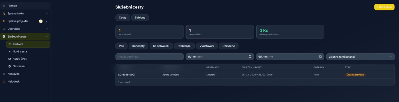 TripFlow — přehled cest
