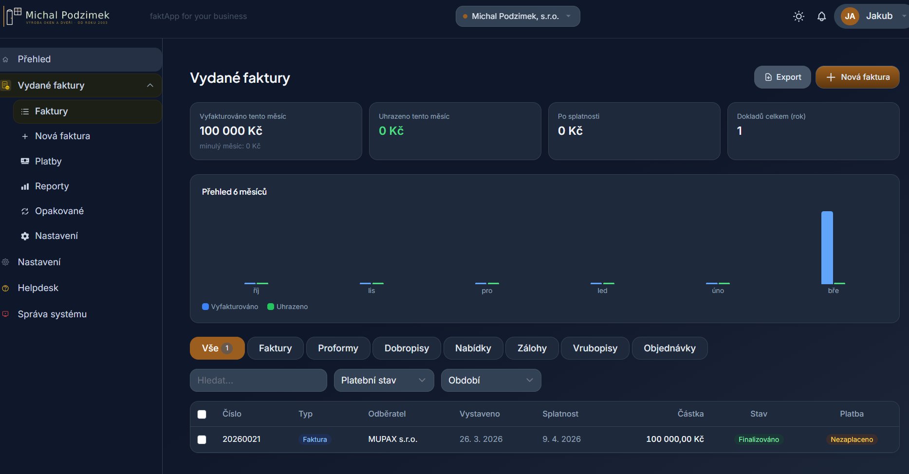 Seznam faktur
