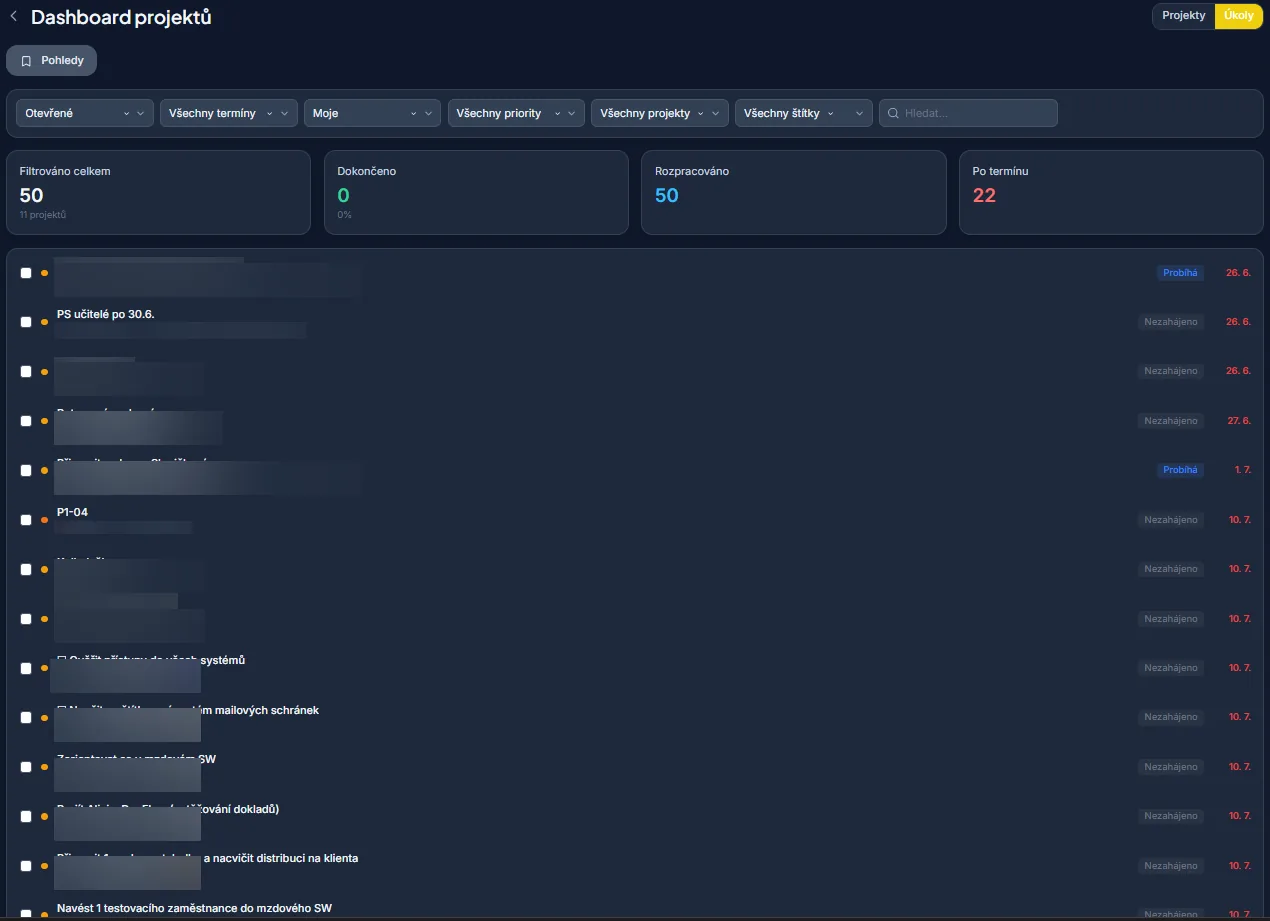 TaskFlow — seznam úkolů s prioritami a deadliny